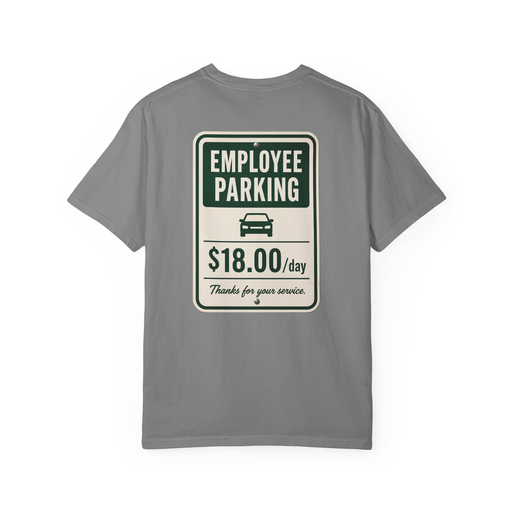 Employee Parking Shirt, Funny Office Parking Fee Tee, Vintage Meter Graphic