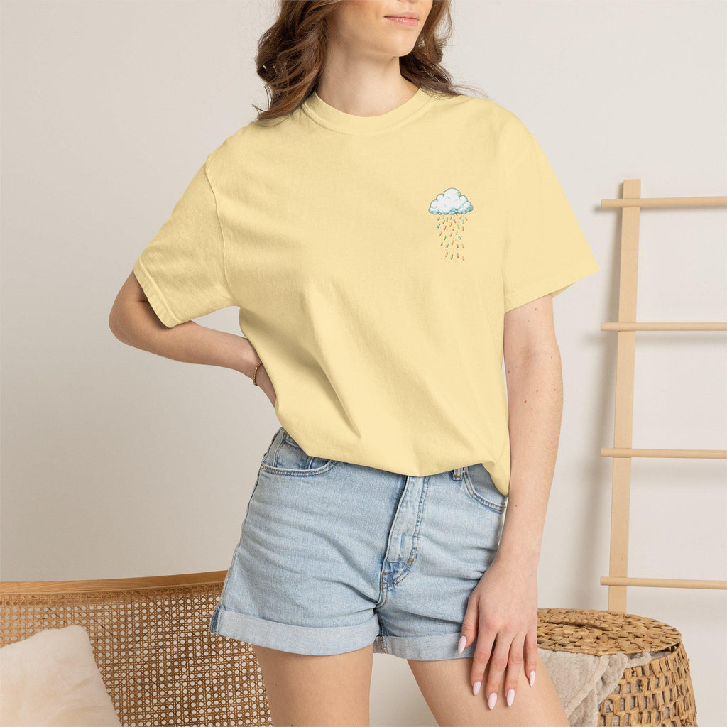 Its Sprinkling Outside ice cream cone T-Shirt | retro dessert illustration