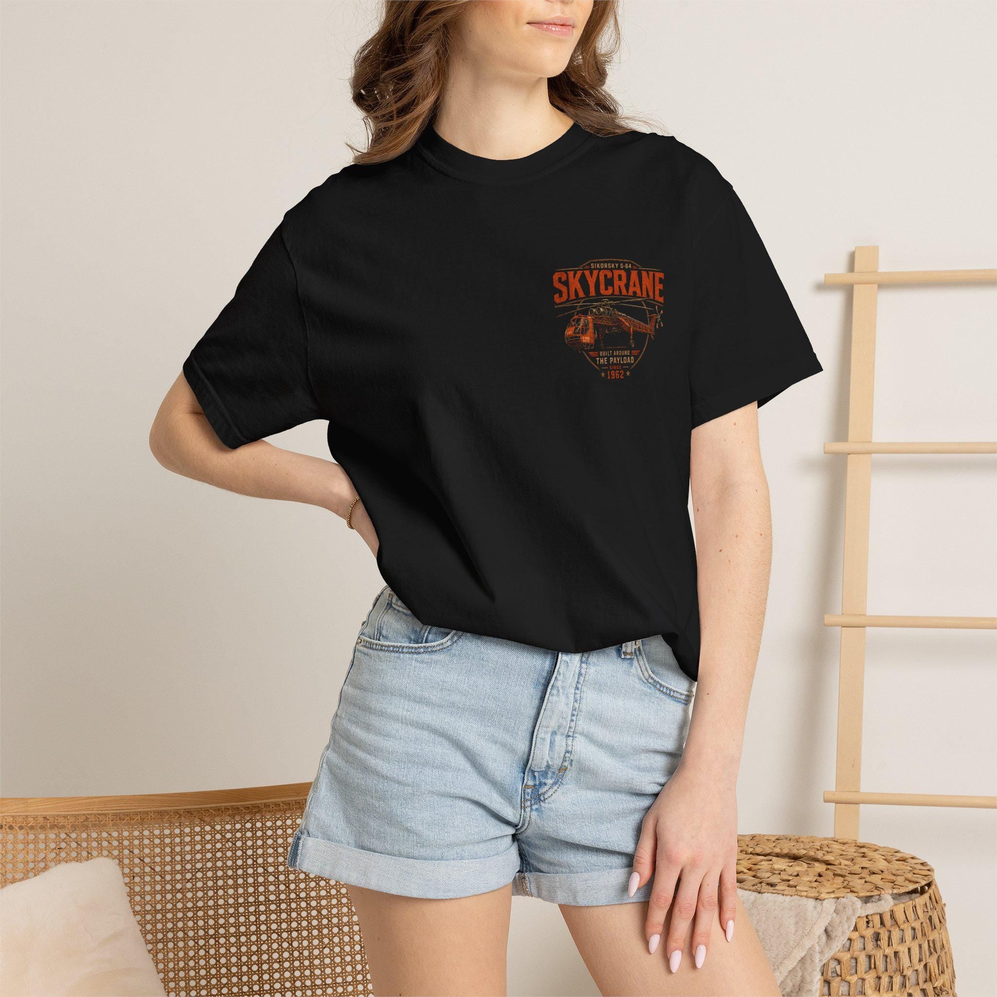 Sikorsky S-64 Skycrane Shirt | Flying Crane Heavy Lift Helicopter Tee