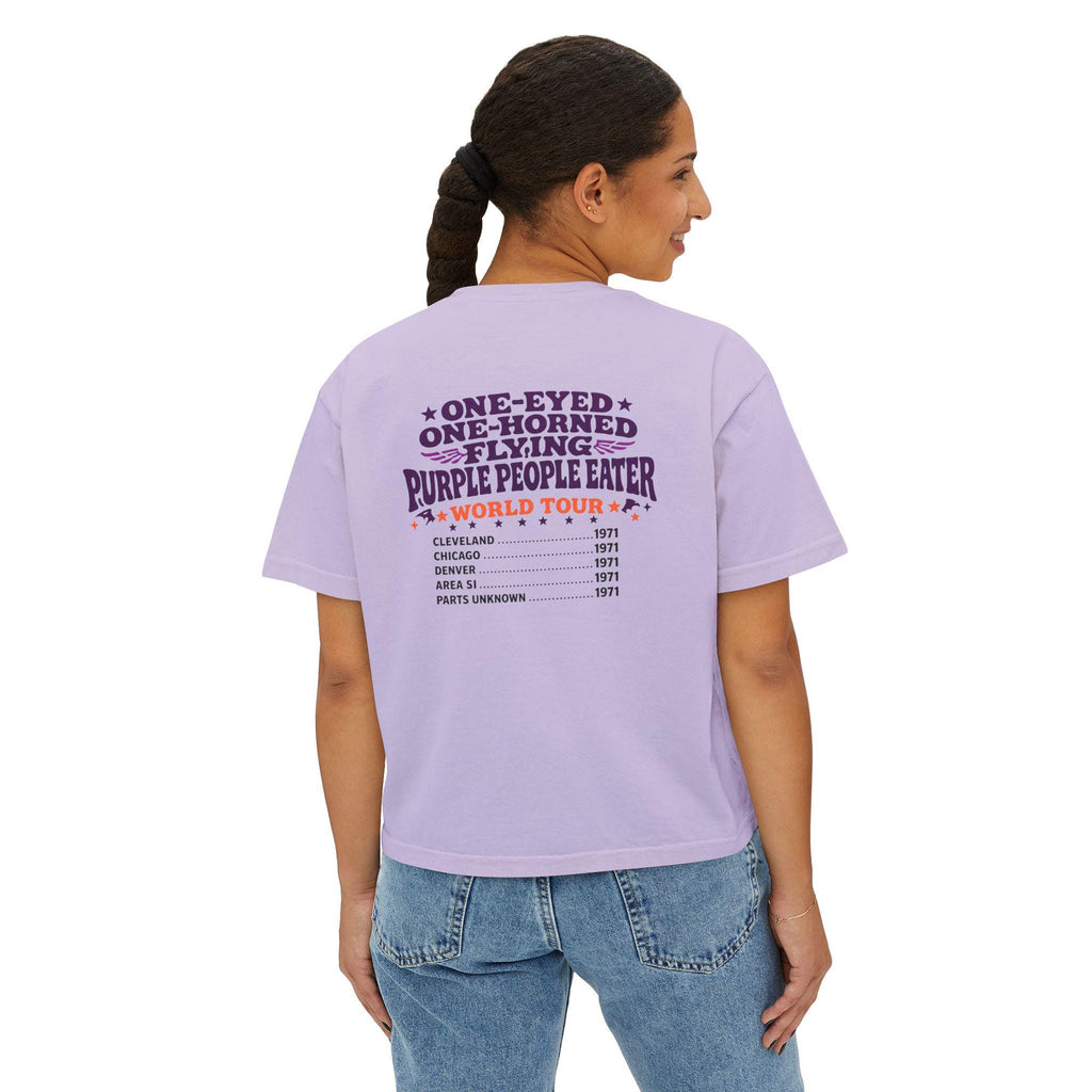 Purple Monster Concert Poster T-Shirt | Psychedelic Monster Graphic Tee