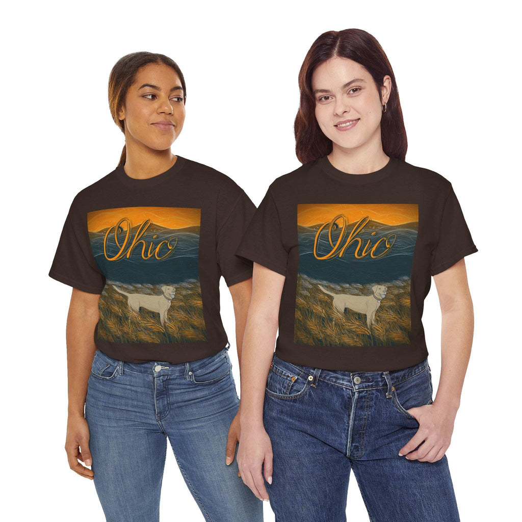 Ohio Dog Sunset Graphic Tee