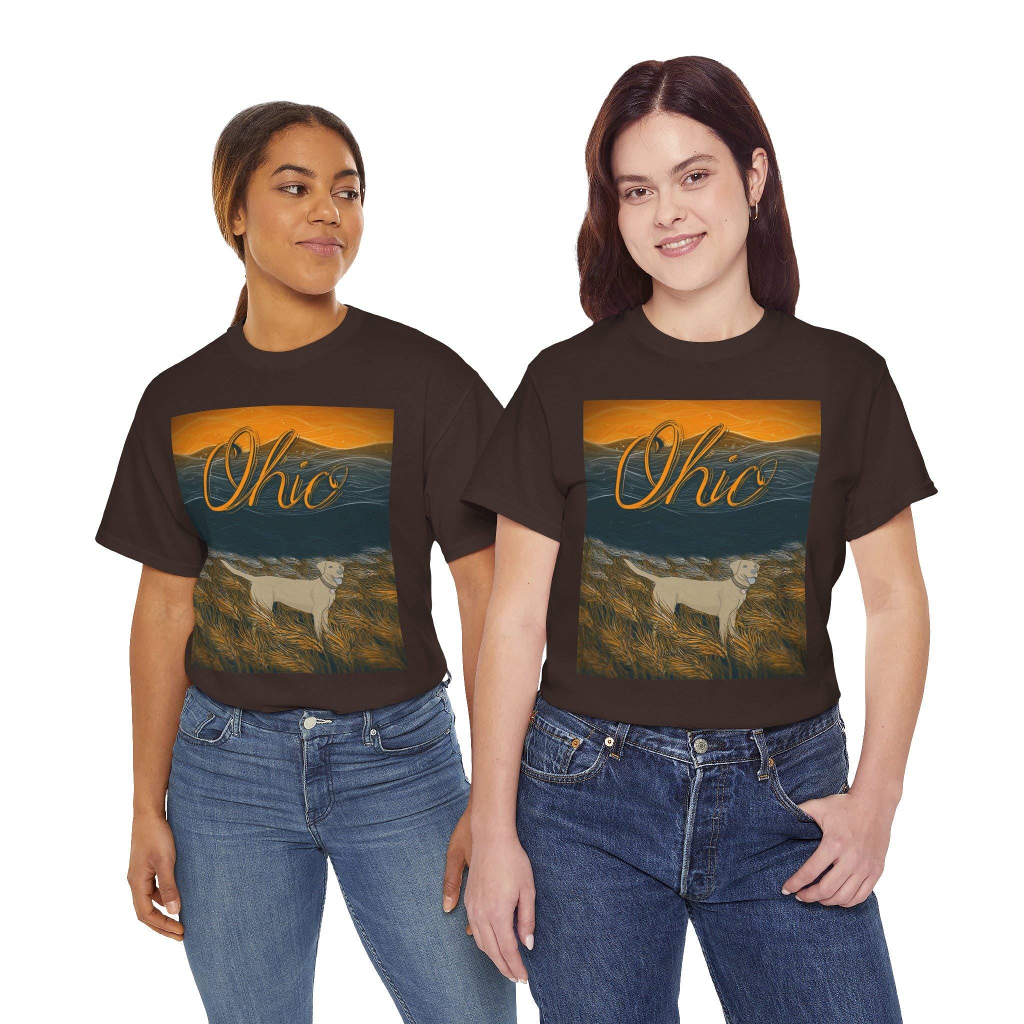 Ohio Dog Sunset Graphic Tee