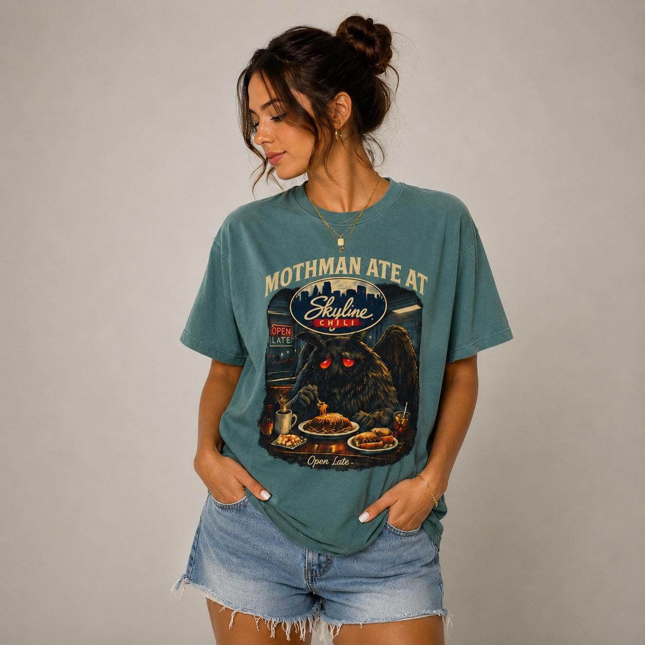 Mothman Ate at Skyline Tee