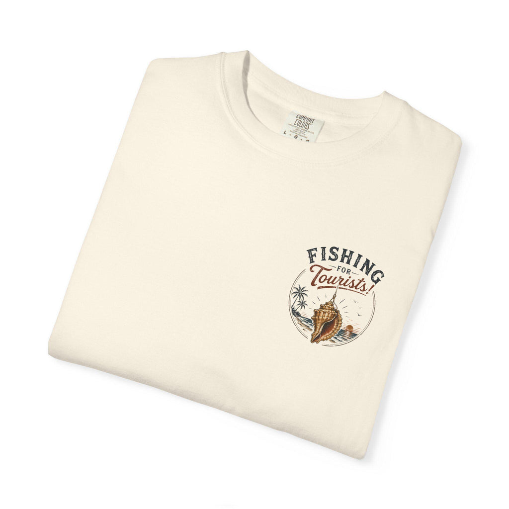 Fishing for Tourists shirt | Vintage Beach Fishing Sunset T-shirt