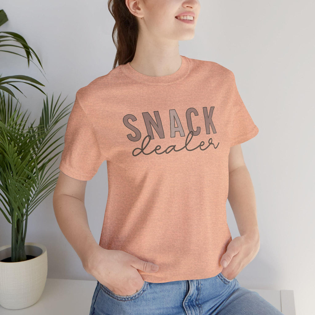 Snack Dealer Shirt, Funny Mom Life Tee, Minimalist Script, Gift for Mom