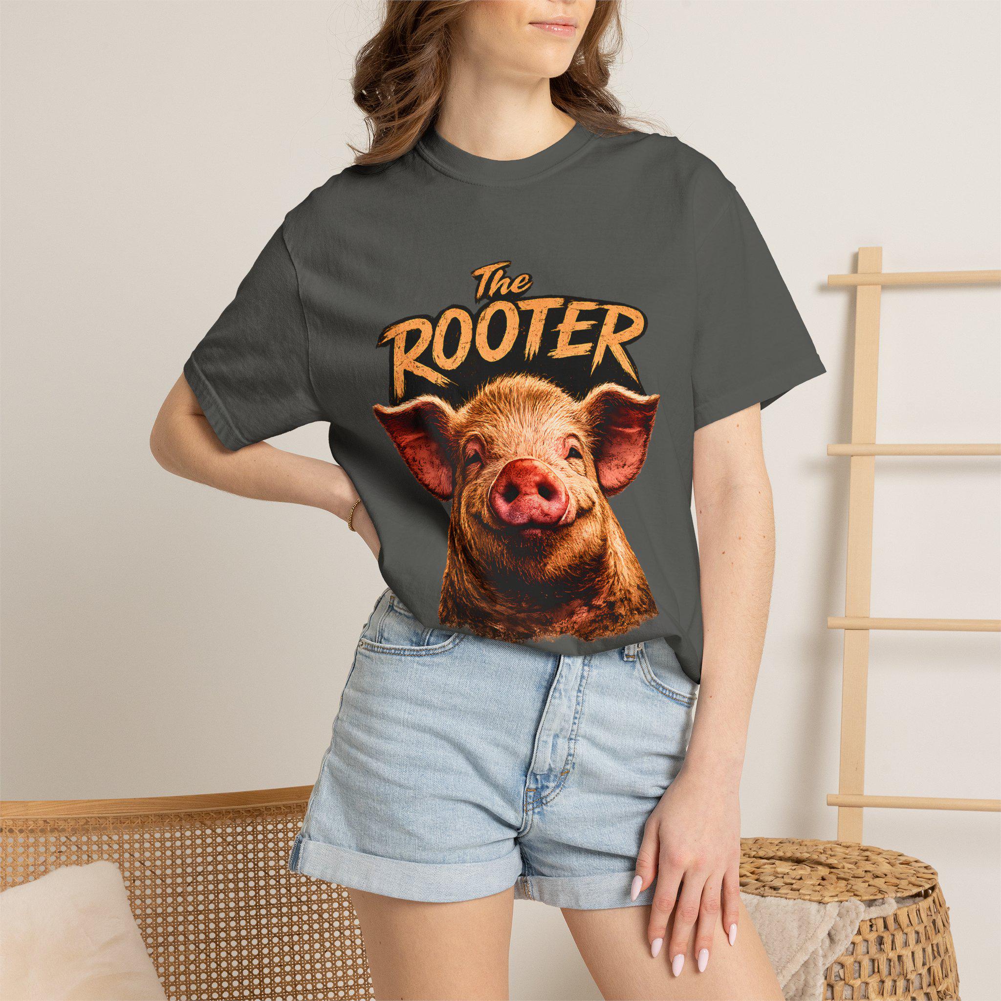 The Rooter The Tooter Pig Shirt, Funny Farm Humor Tee, Comfort Colors 1717