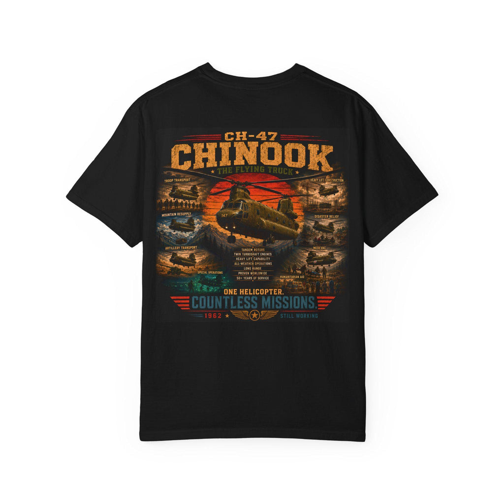 CH-47 Chinook Helicopter T-Shirt | Vintage Flying Truck Aviation Tee
