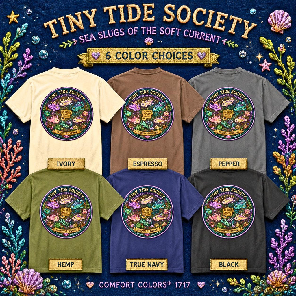Tiny Tide Society Nudibranch Shirt, Comfort Colors Sea Slug Tee
