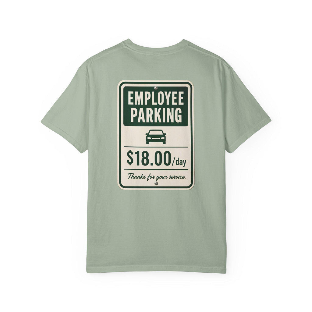 Employee Parking Shirt, Funny Office Parking Fee Tee, Vintage Meter Graphic