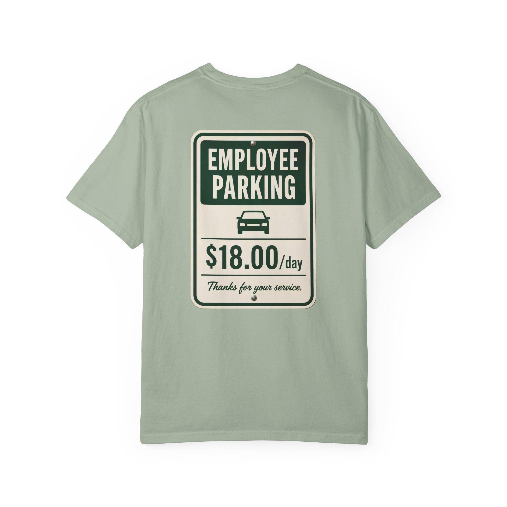 Employee Parking Shirt, Funny Office Parking Fee Tee, Vintage Meter Graphic