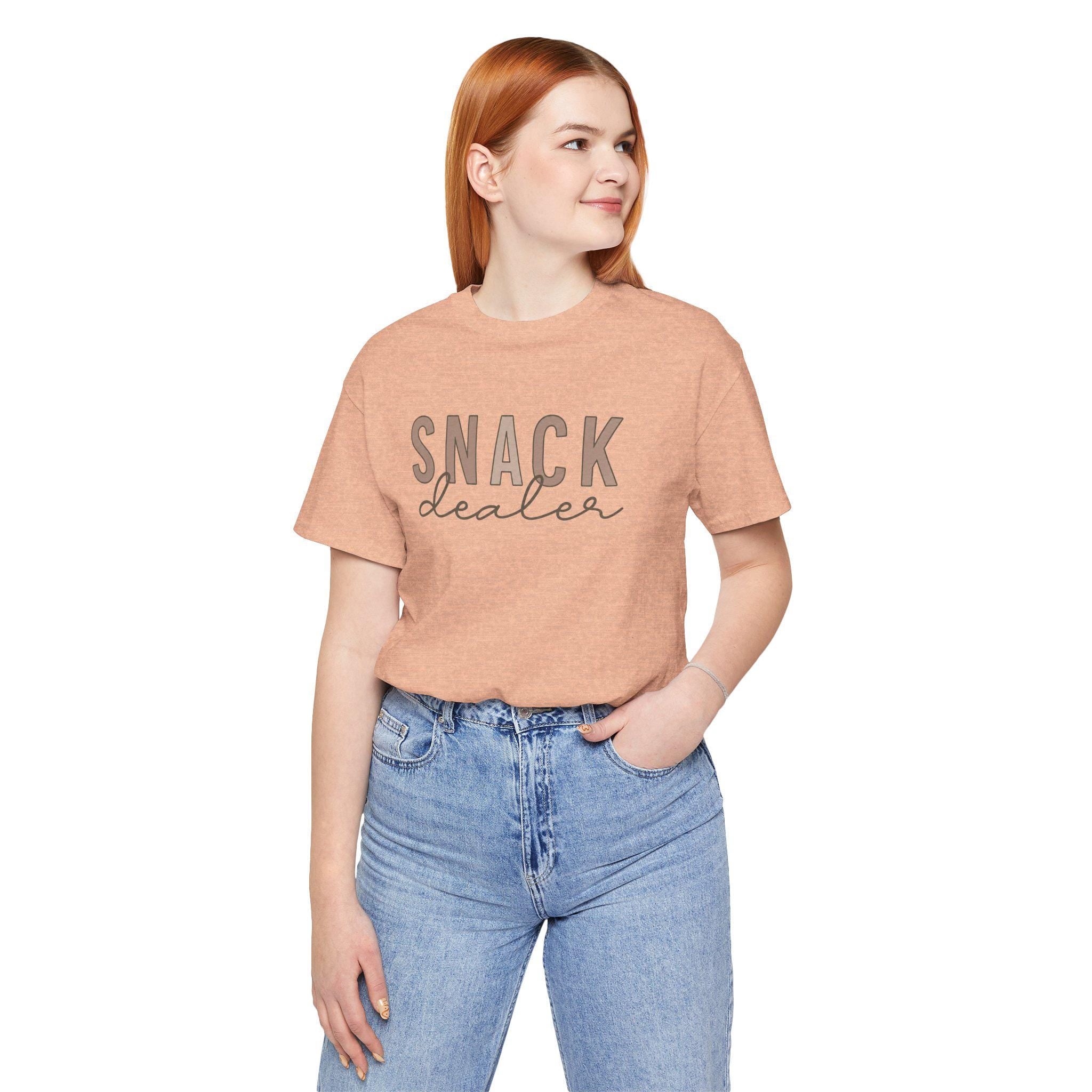 Snack Dealer Shirt, Funny Mom Life Tee, Minimalist Script, Gift for Mom