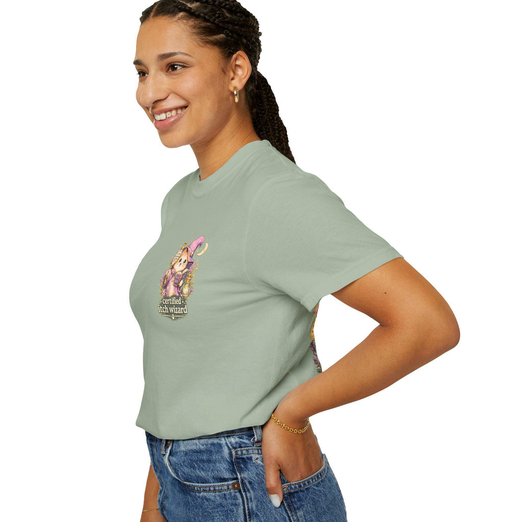 Certified Itch Wizard Cat Tee
