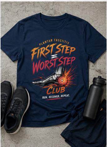 Plantar Fasciitis Club Shirt, Runner Heel Pain Recovery Tee, Marathon Comfort Apparel