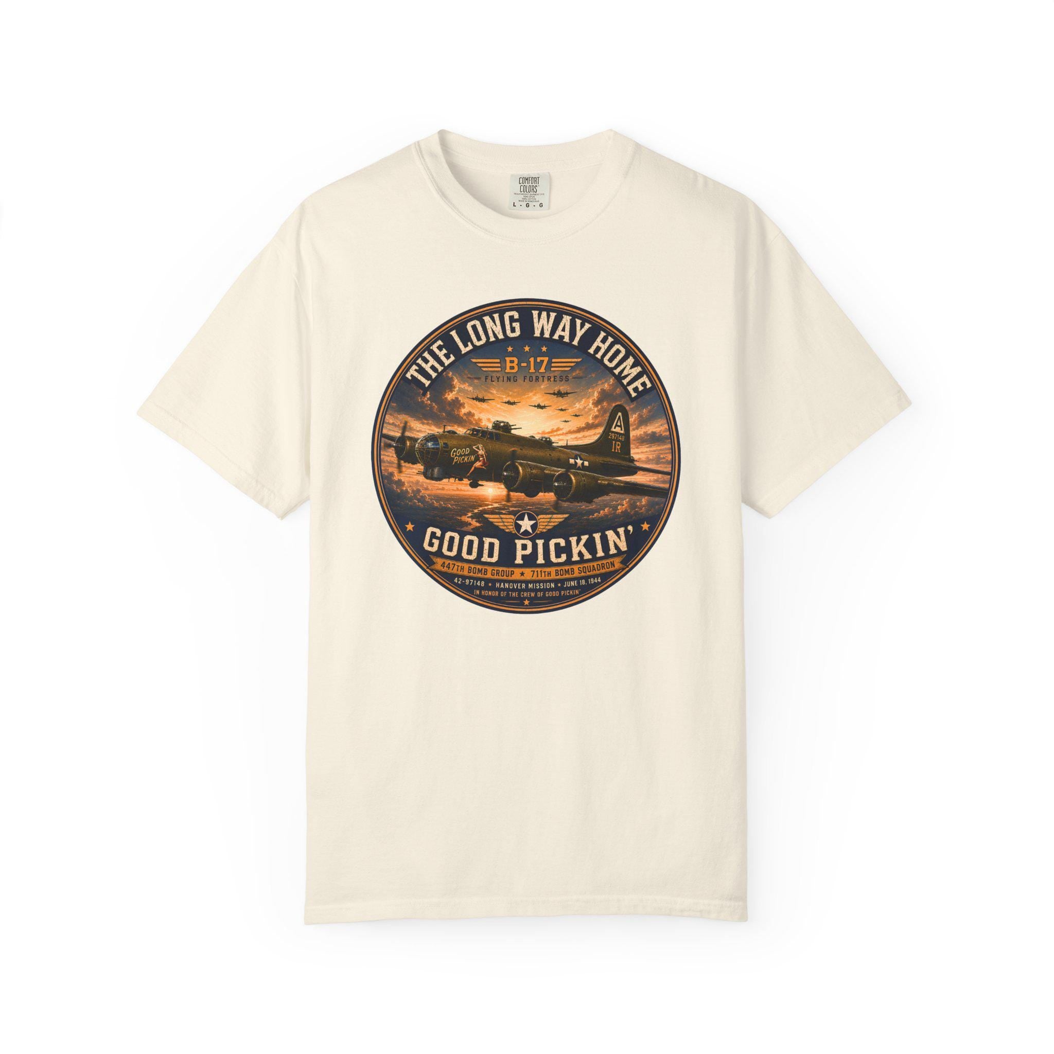 B-17 Flying Fortress "Good Pickin'" WWII Bomber Shirt