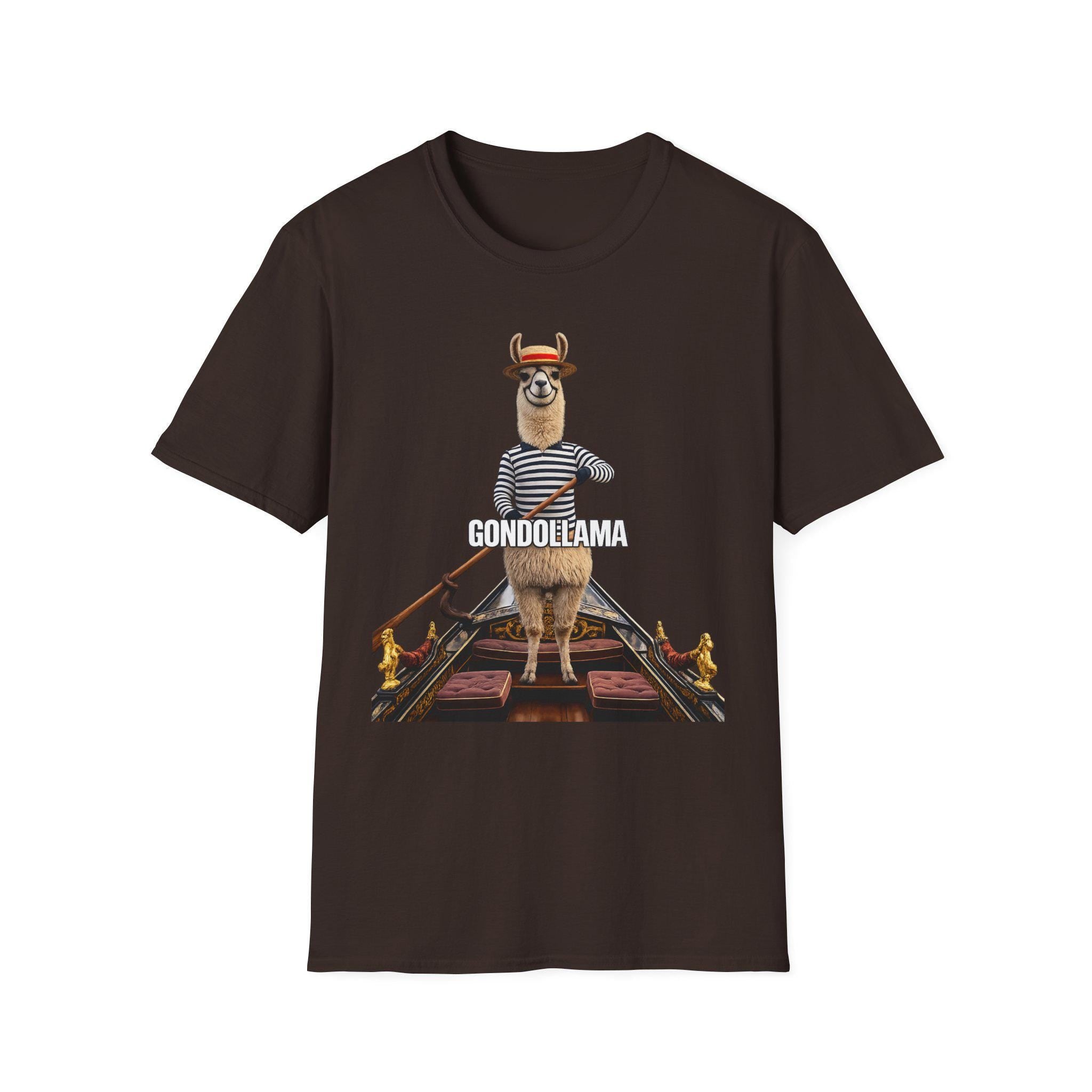 Gondolama Shirt: Funny Llama Gondola Venice Travel Graphic Tee