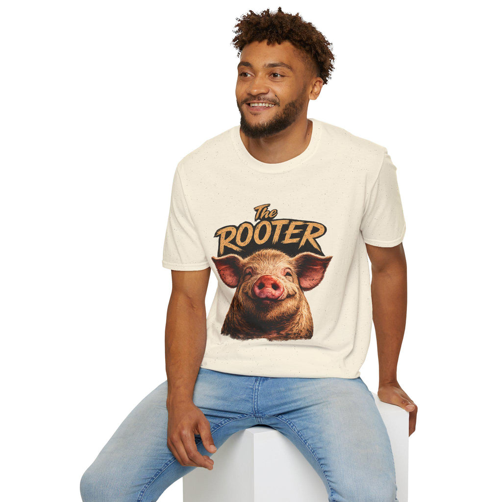 Rooter to Tooter Pig Shirt, Farm Humor Graphic Tee, Animal Pun Apparel