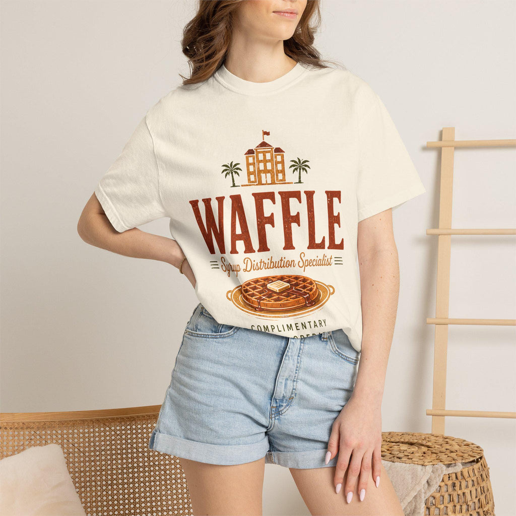 Waffle Syrup Distribution Specialist T-Shirt | Breakfast Illustration
