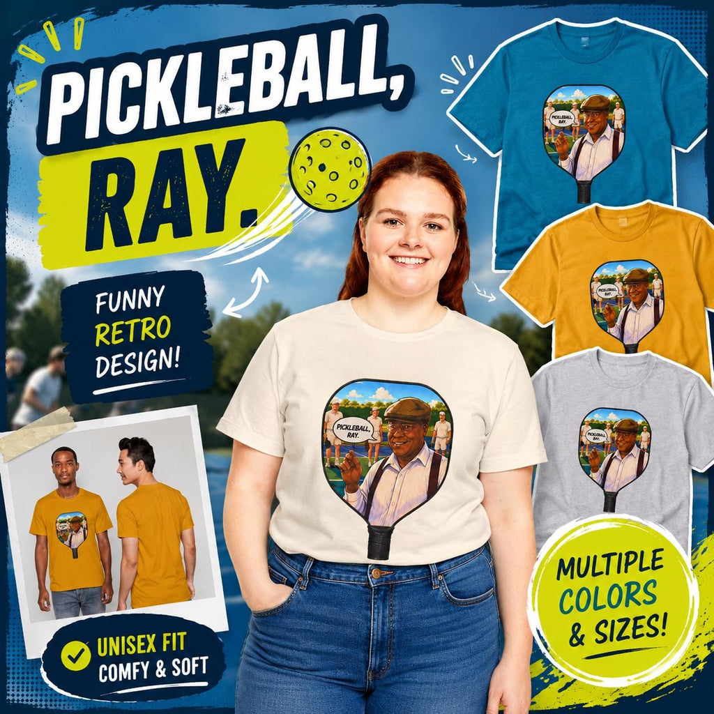 Pickleball, Ray Retro Parody Shirt
