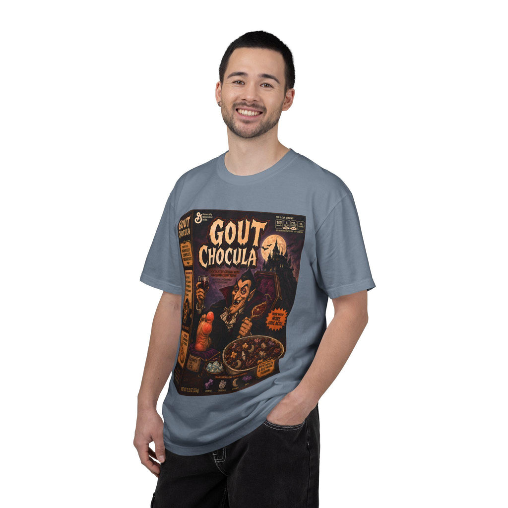Gout Chocula Cereal Parody Shirt, Gothic Halloween Graphic Tee