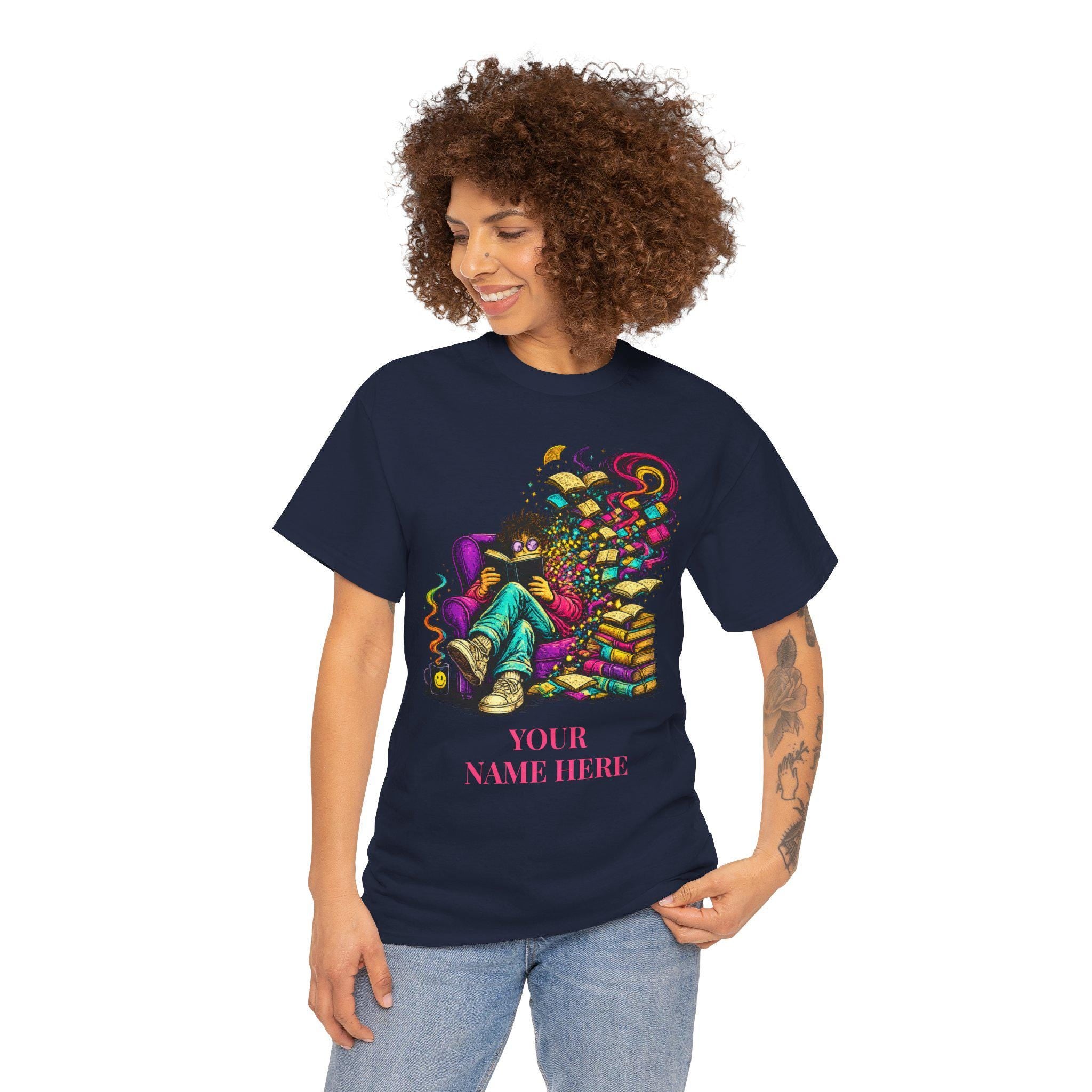 Personalized Book Lover Shirt, Custom Name Reading Tee, Lost in Good Book Style