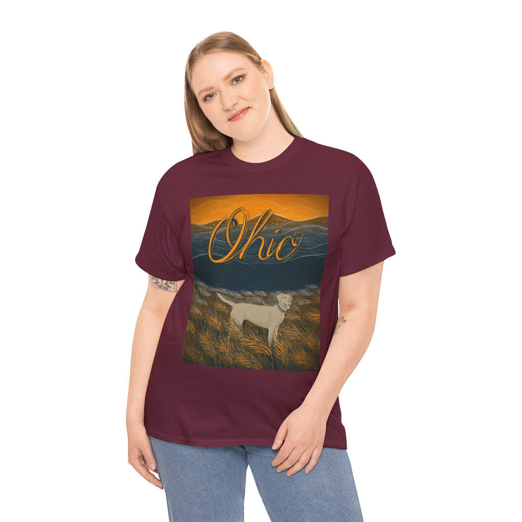 Ohio Dog Sunset Graphic Tee