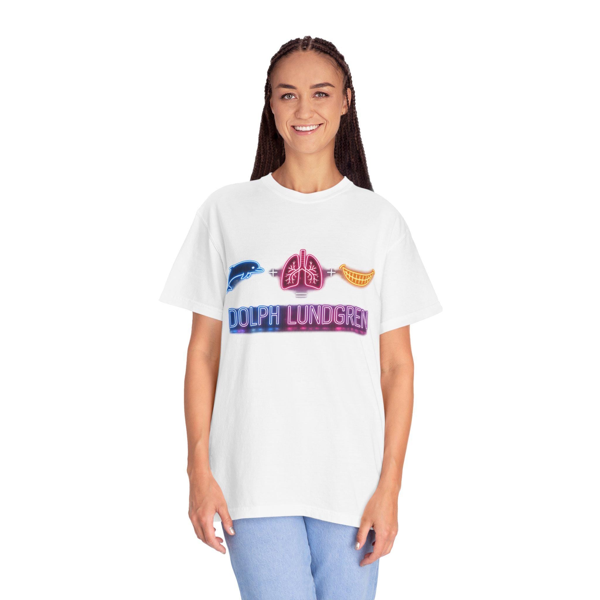 Dolph Lundgren Formula Neon Shirt, 80s Retro Graphic Tee, Absurd Humor