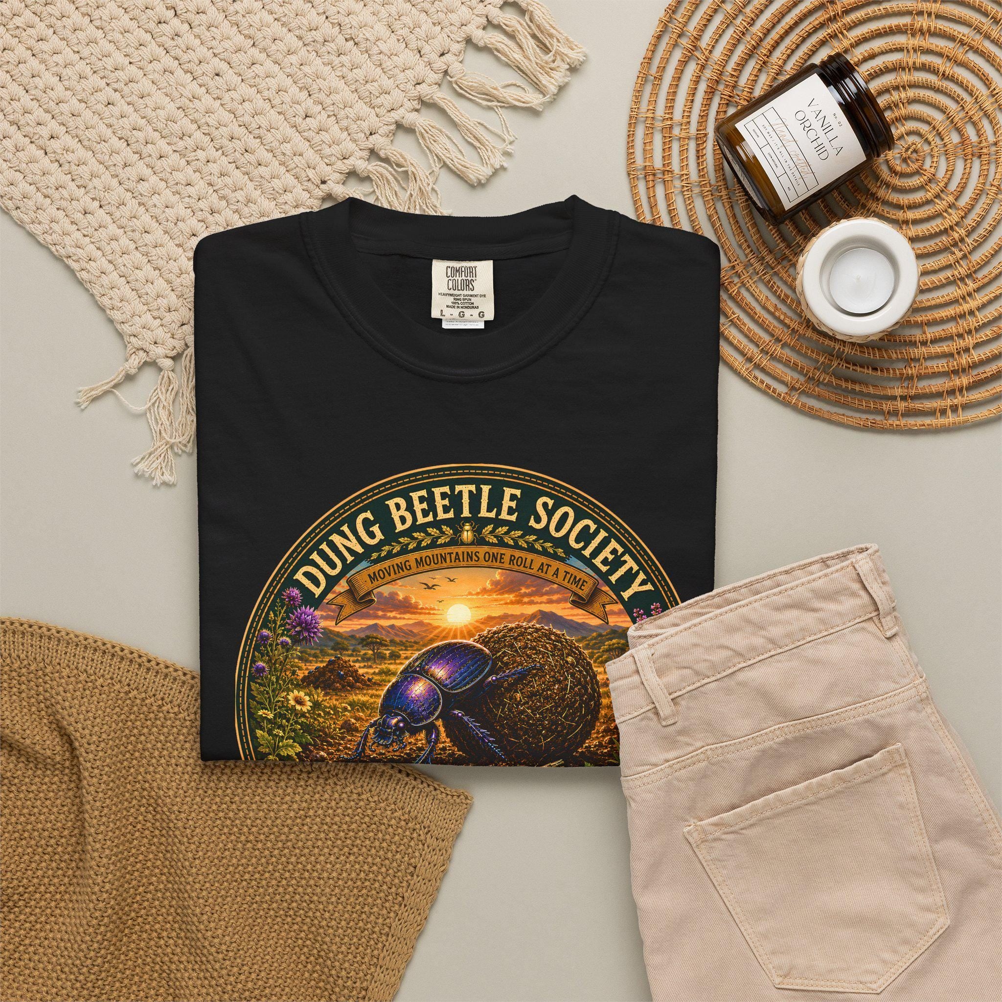 Dung Beetle Society shirt | Vintage nature insect graphic tee