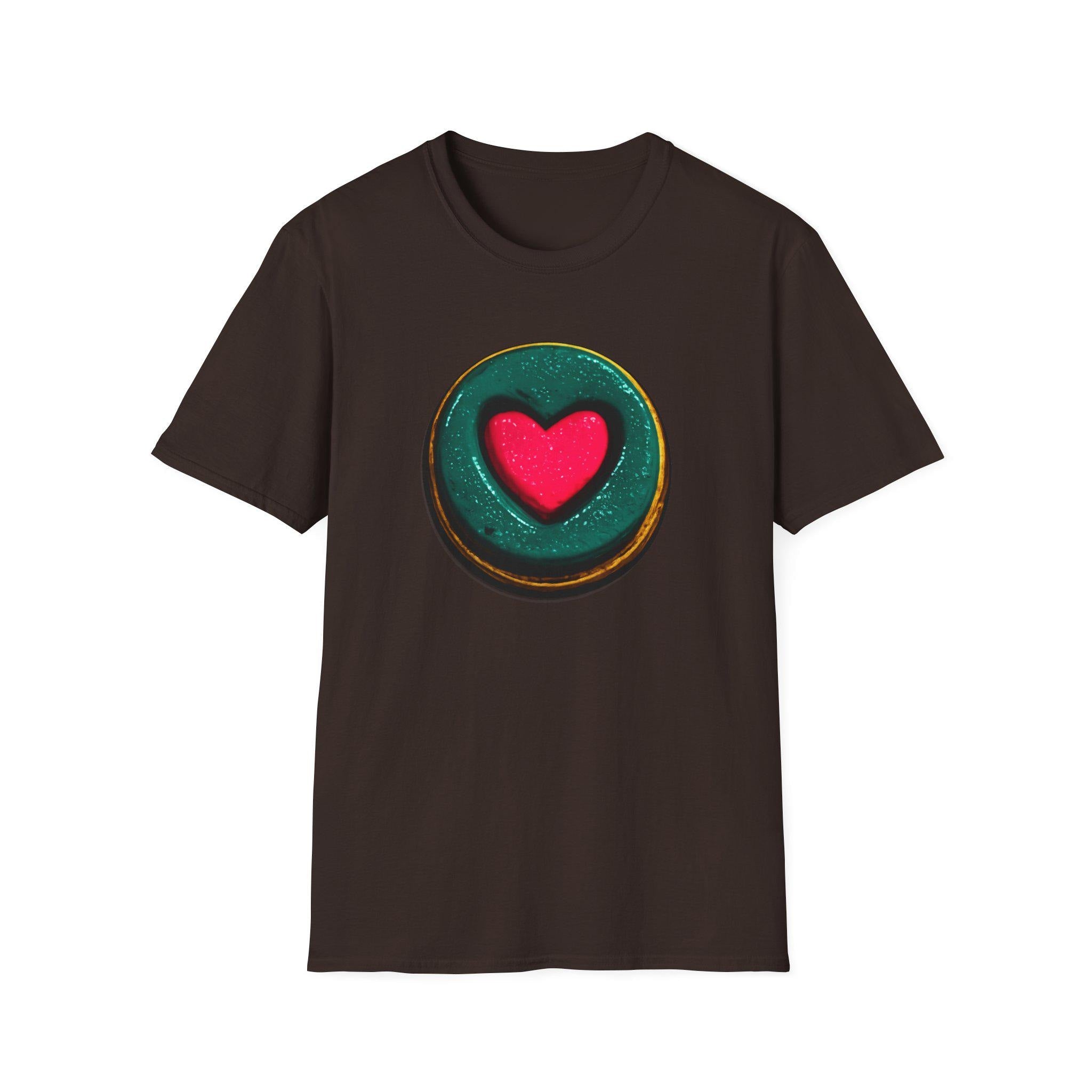 Heart O Graphic Tee, Minimal Love Symbol Streetwear Shirt