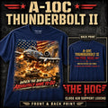 A-10C Thunderbolt II Warthog Shirt, Close Air Support Legend Tee