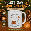 Ghost Reading Mug | Cozy Autumn Book Lover Ceramic Cup