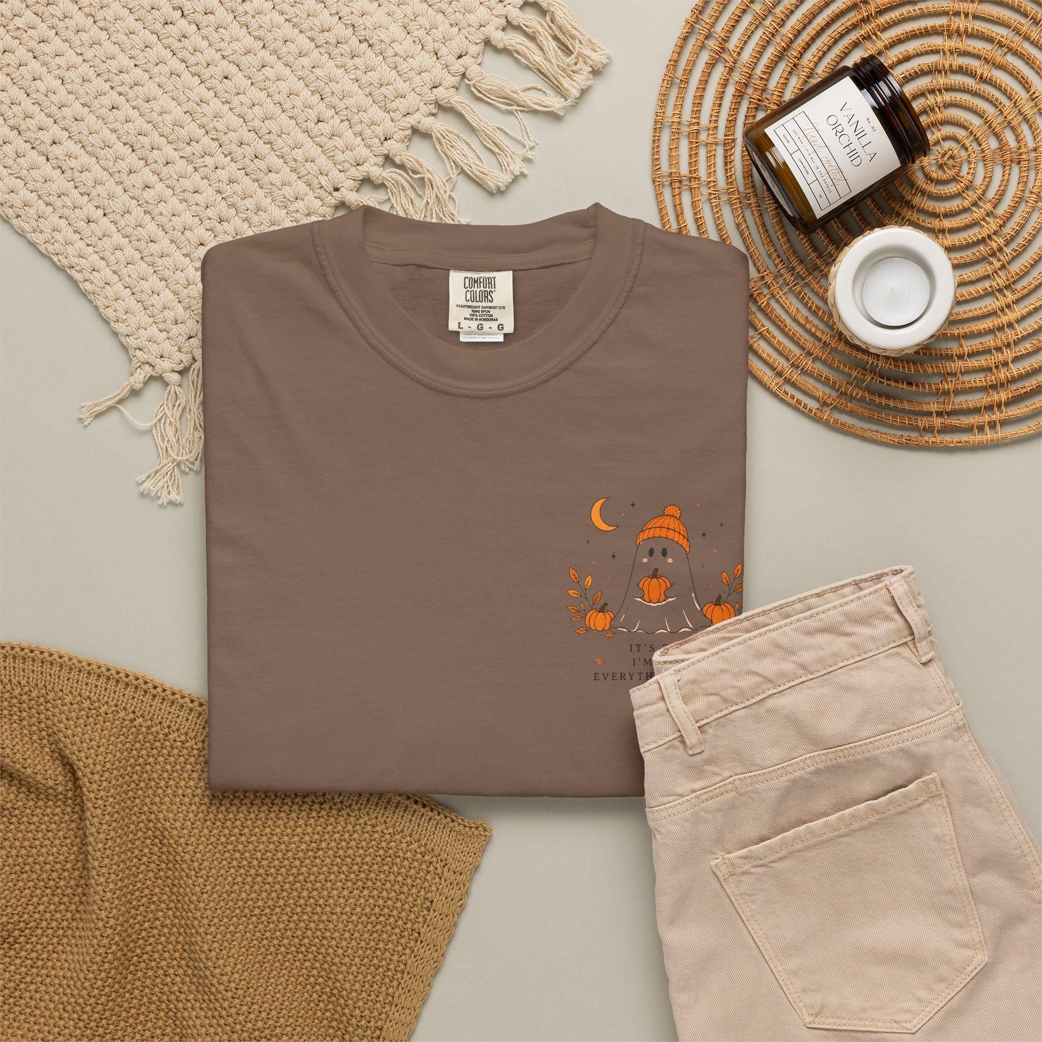 Ghost Pumpkin T-Shirt | Spooky Season Comfort Colors Tee