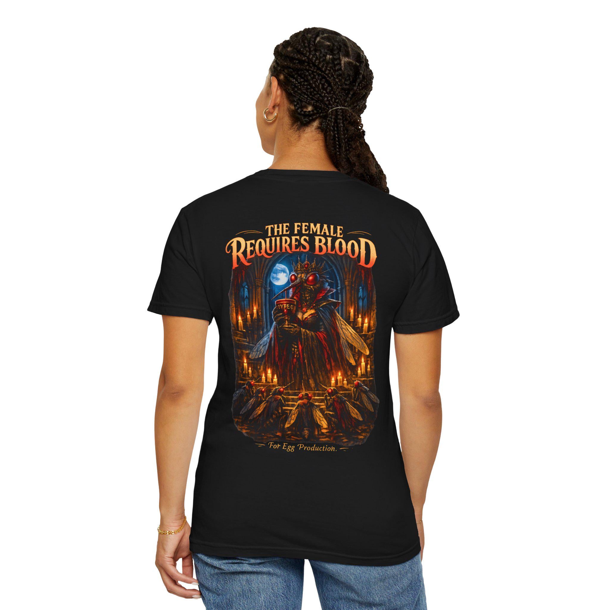The Crimson Ovipositor Gothic Mosquito Entomology Tee