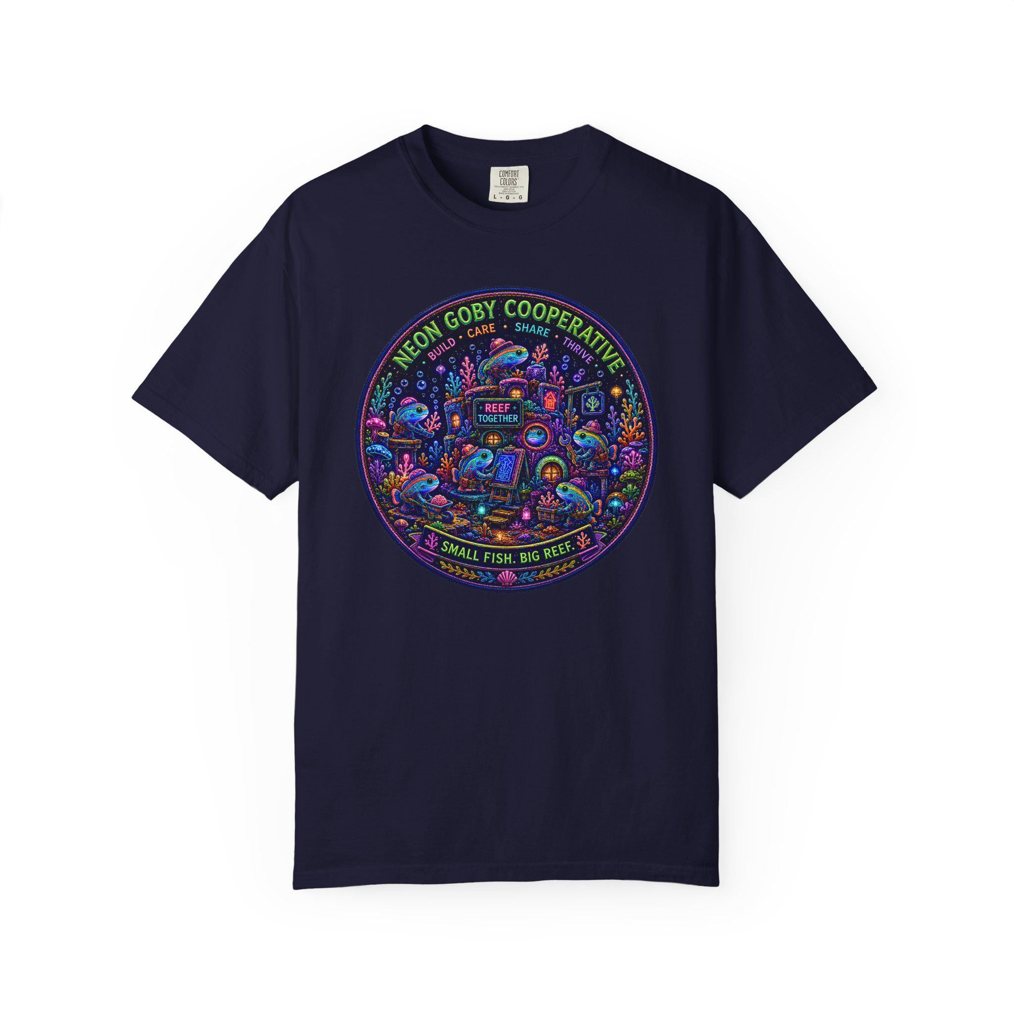 Neon Goby Cooperative Shirt | Comfort Colors Ocean Reef Tee