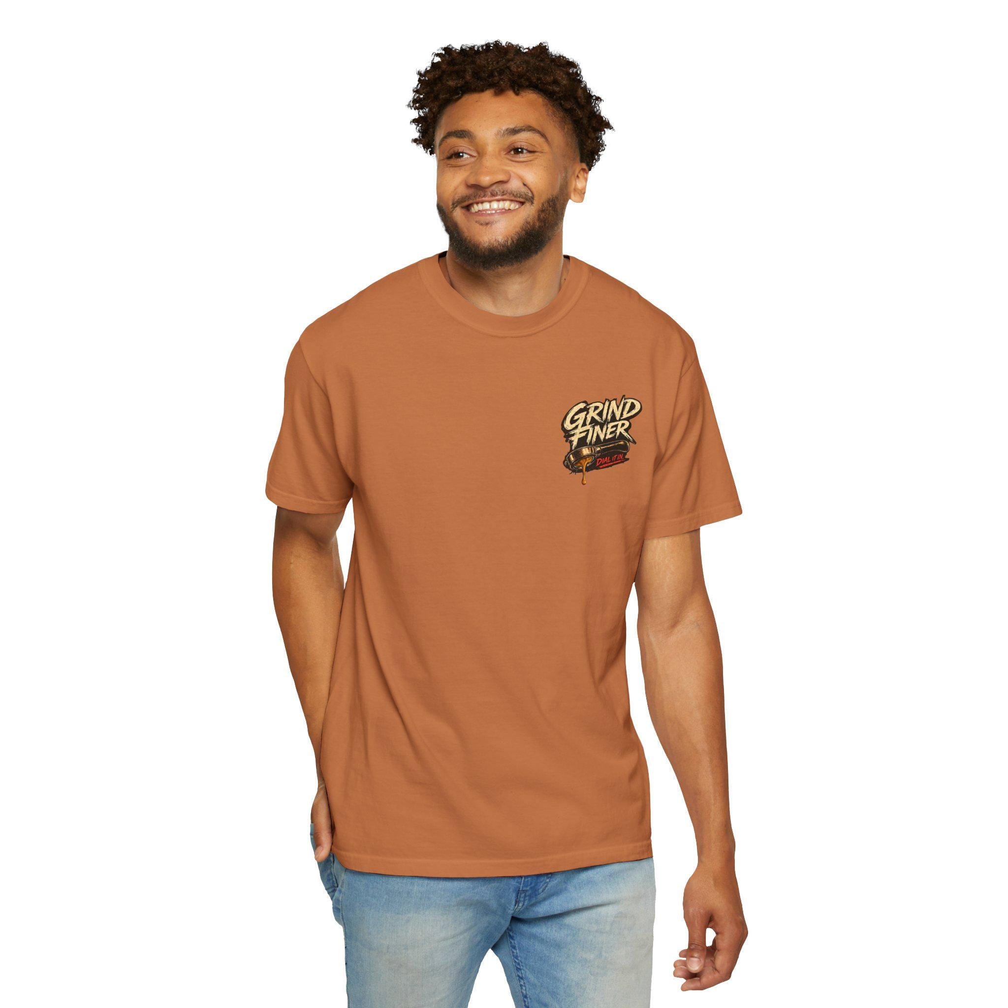 GRIND FINER Espresso Specialty Coffee Shirt