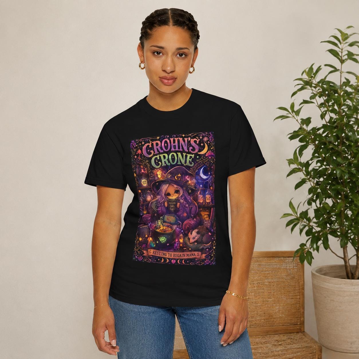 Crohn's Crone Shirt, Resting To Regain Mana