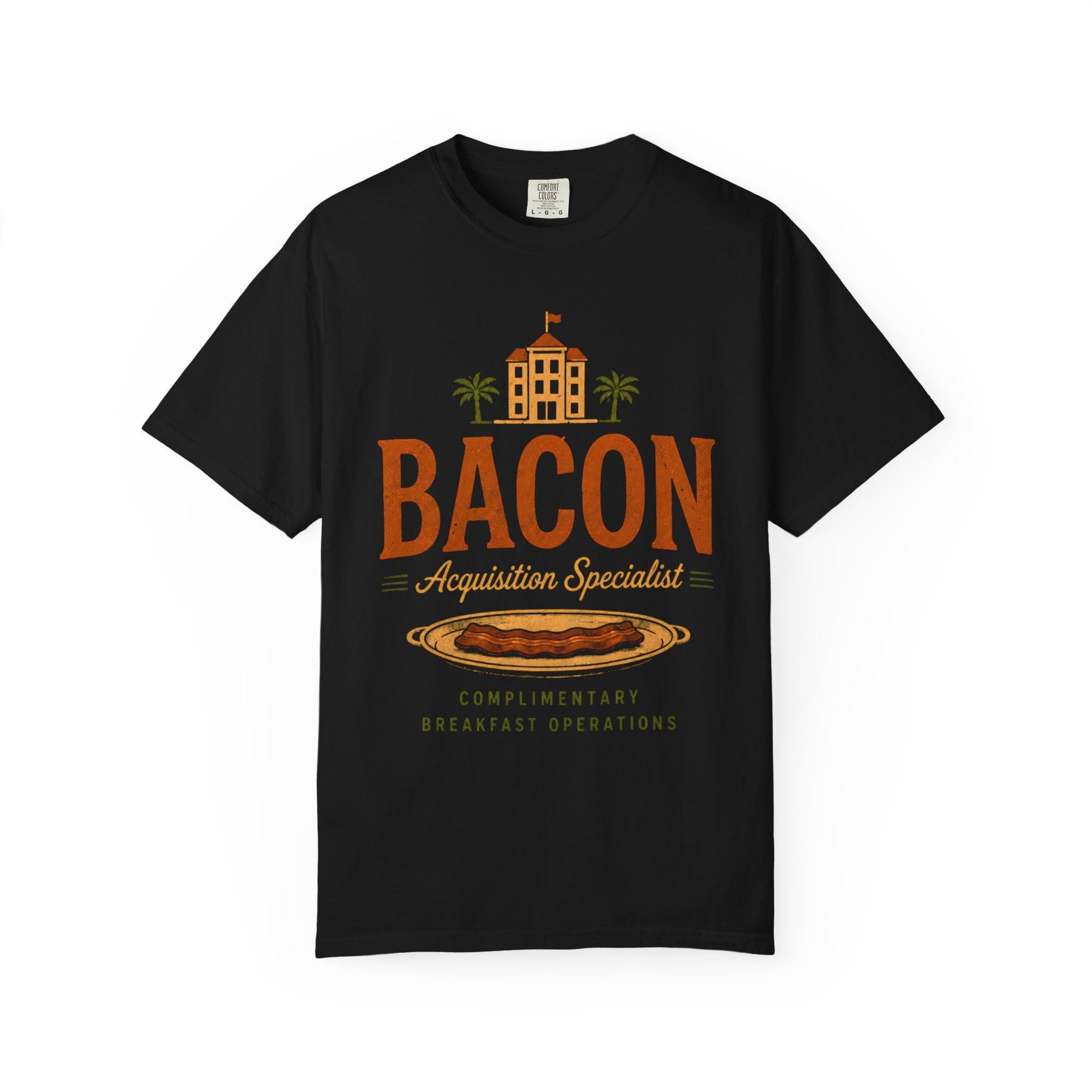 Bacon Acquisition Specialist T-Shirt | Retro Breakfast Graphic
