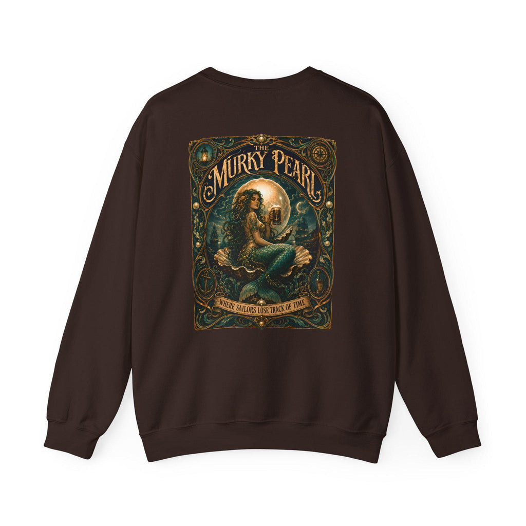 Mermaid Vintage Poster Crewneck Sweatshirt | Murky Pearl