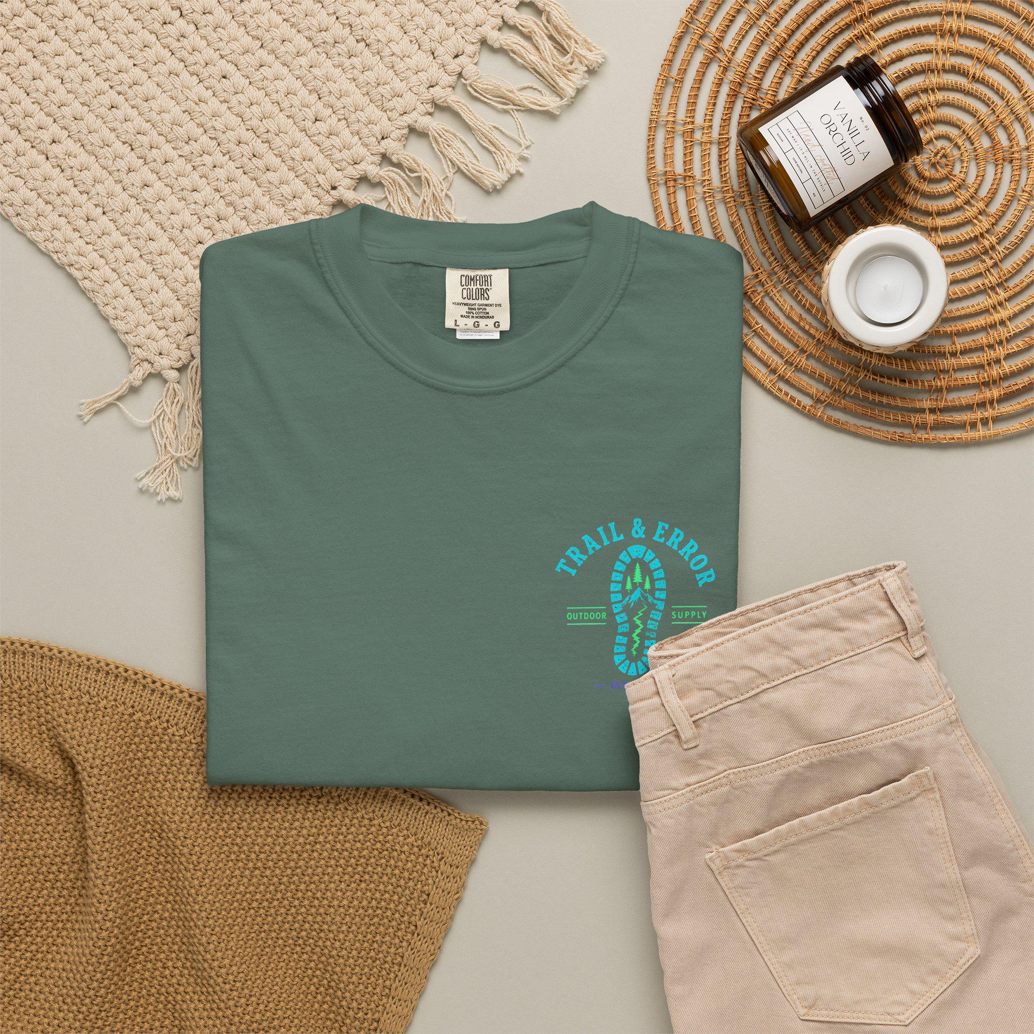 Trail & Error Wilderness Graphic Tee, Comfort Colors Hiking Shirt