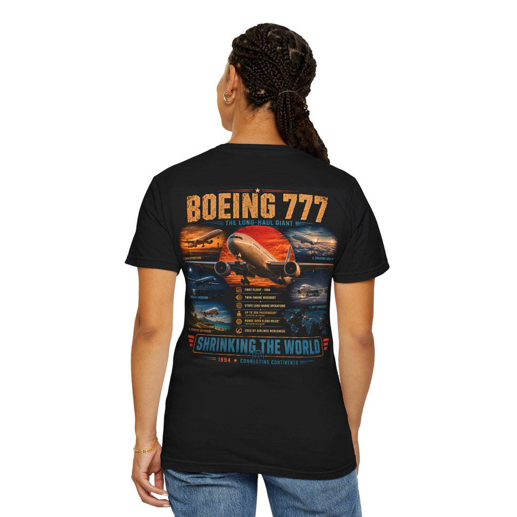 Boeing 777 Aviation T-Shirt | Long-Haul Airliner Graphic Tee