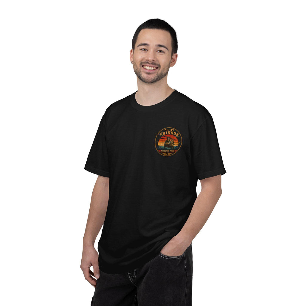 CH-47 Chinook Helicopter T-Shirt | Vintage Flying Truck Aviation Tee