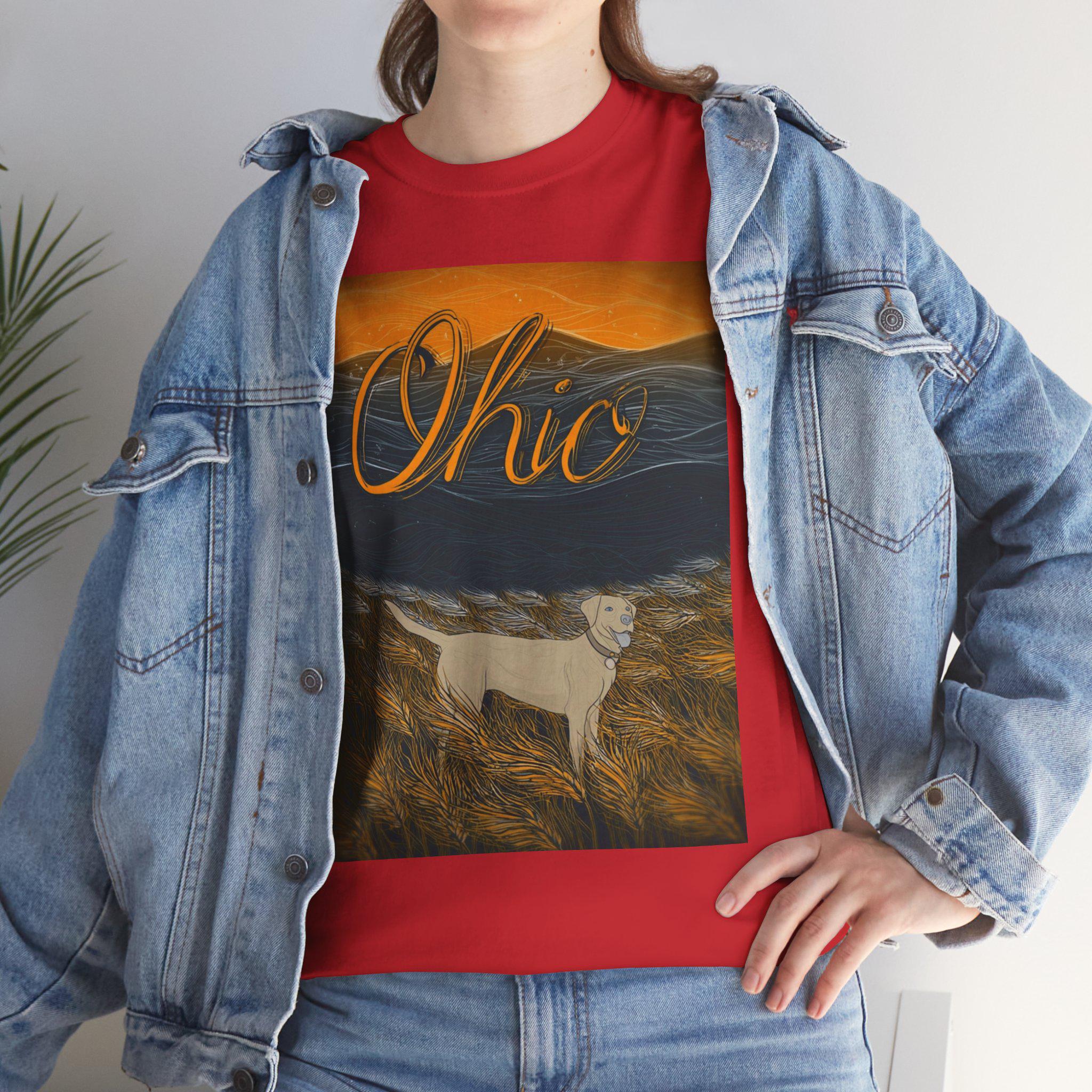 Ohio Dog Sunset Graphic Tee