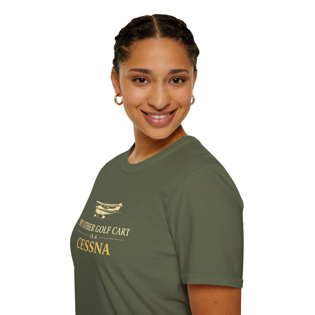 Cessna Pilot Shirt, Aviation Humor Tee, General Aviation Apparel, Golf Cart Analogy