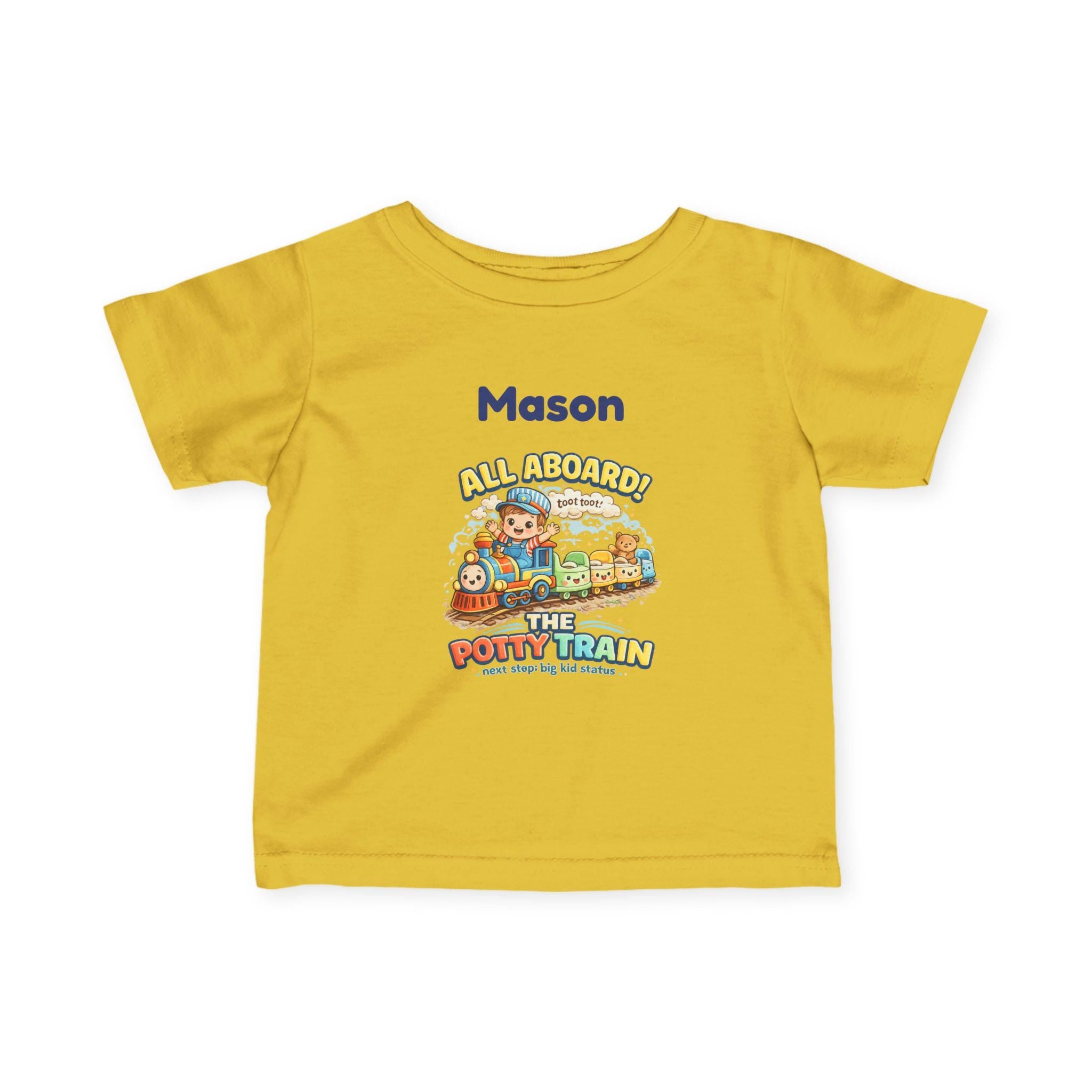 Personalized Potty Train Shirt, Toddler Big Kid Milestone Tee