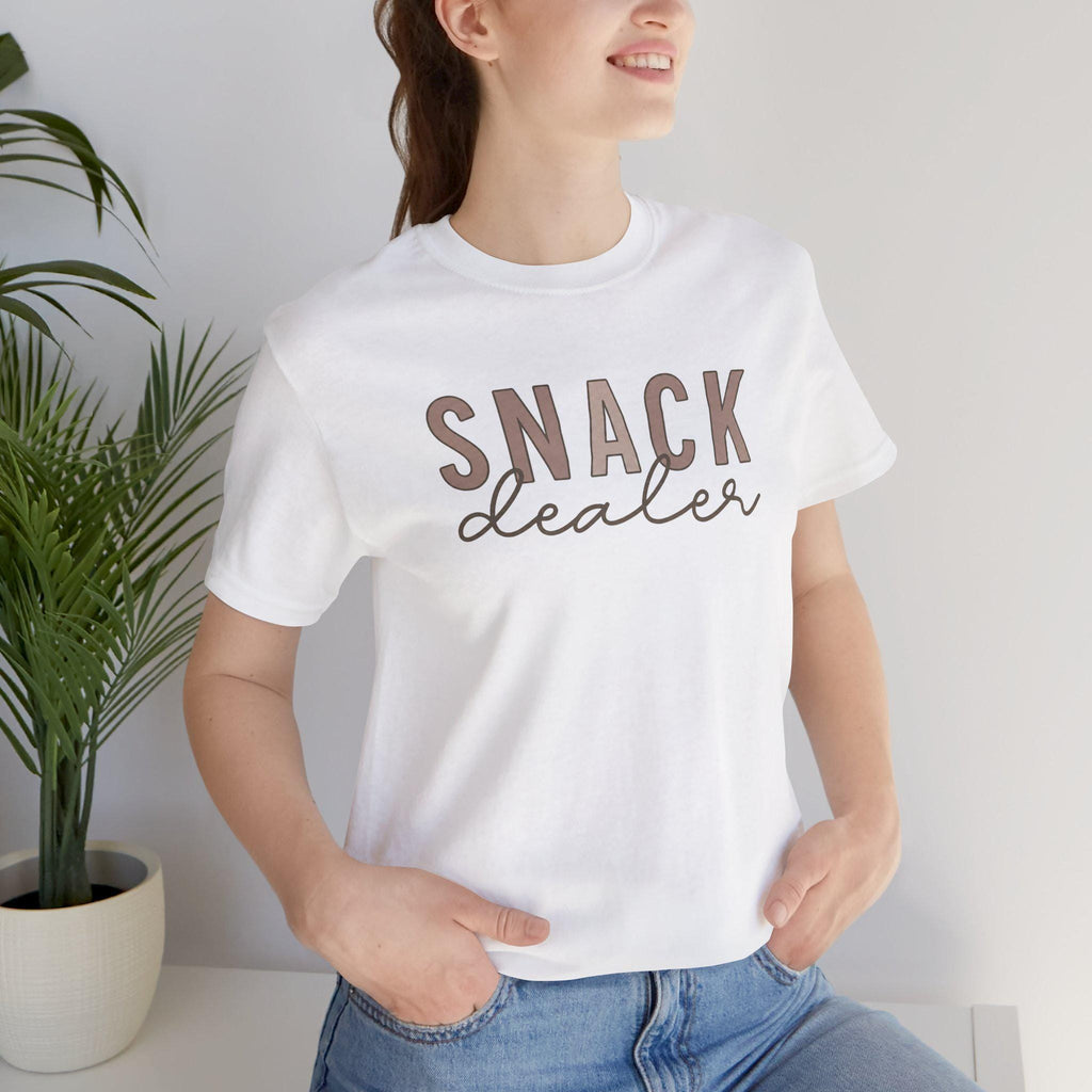 Snack Dealer Shirt, Funny Mom Life Tee, Minimalist Script, Gift for Mom