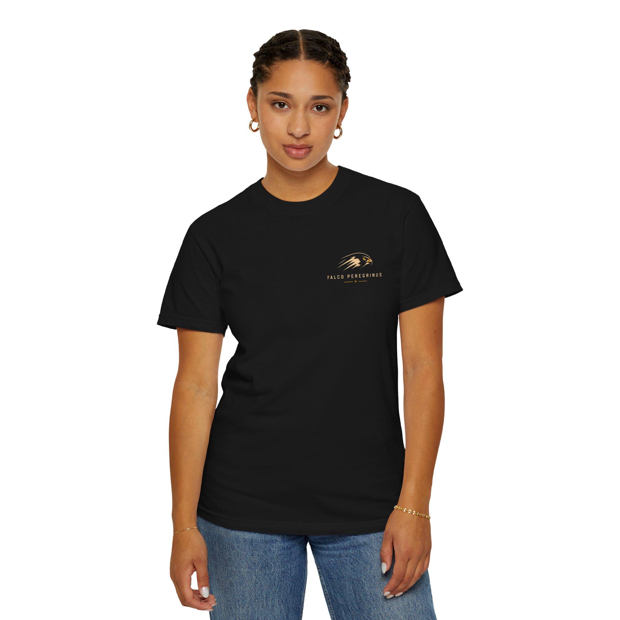 Impact Window Peregrine Falcon Shirt | Flight Deck Series | Falcon Stoop Graphic Tee