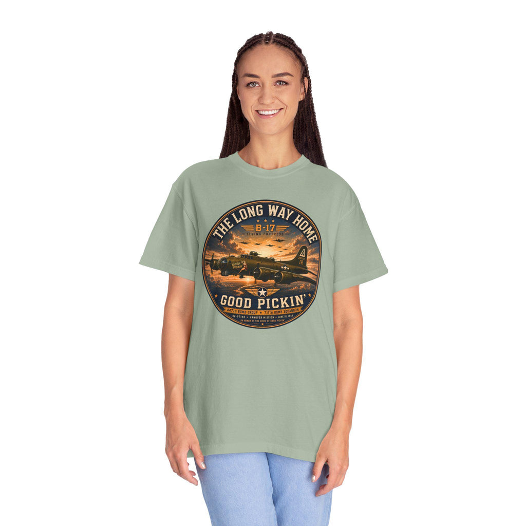 B-17 Flying Fortress "Good Pickin'" WWII Bomber Shirt