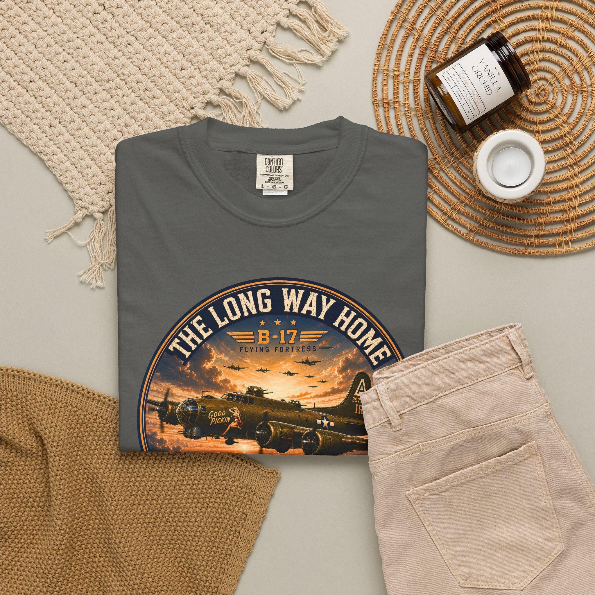 B-17 Flying Fortress "Good Pickin'" WWII Bomber Shirt