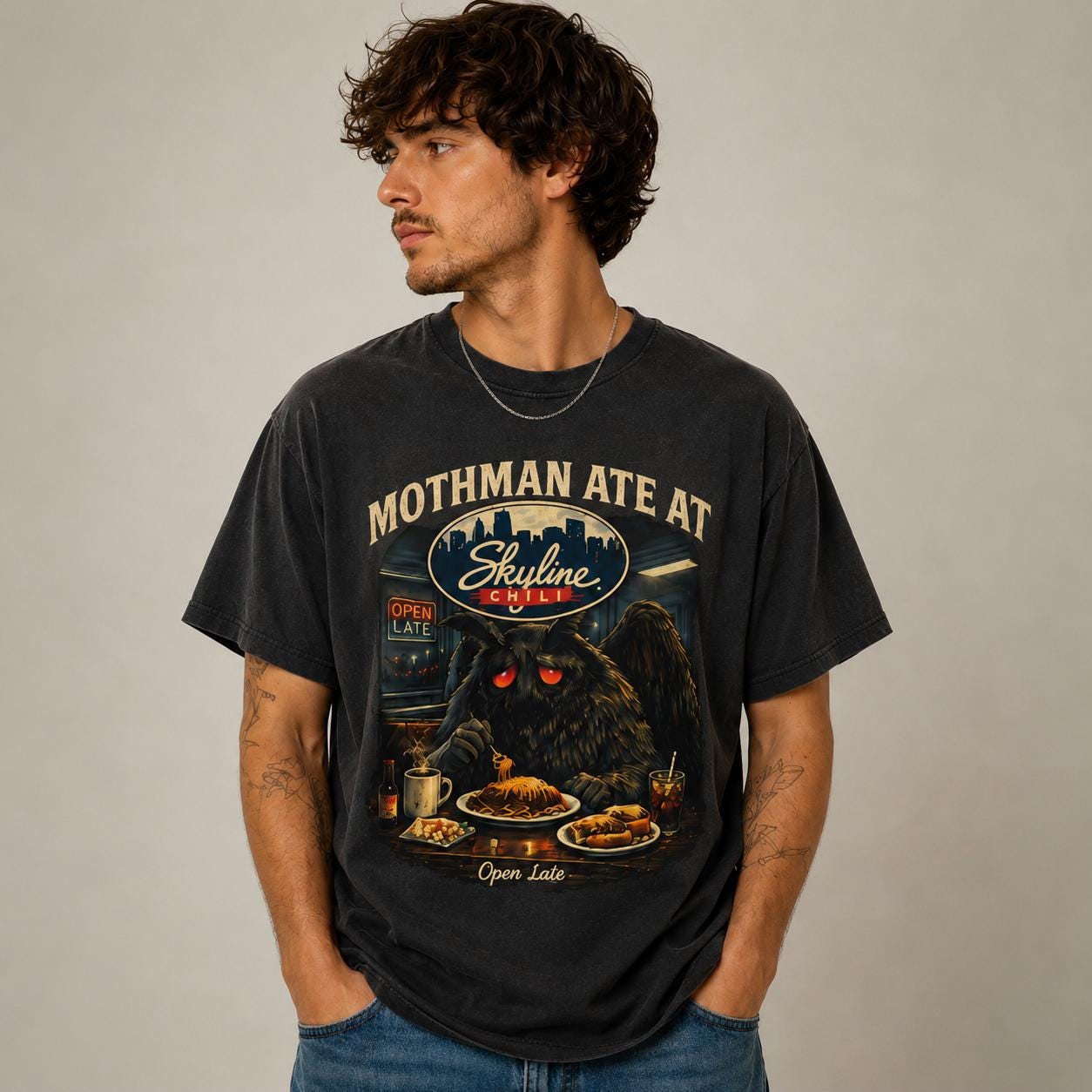 Mothman Ate at Skyline Tee