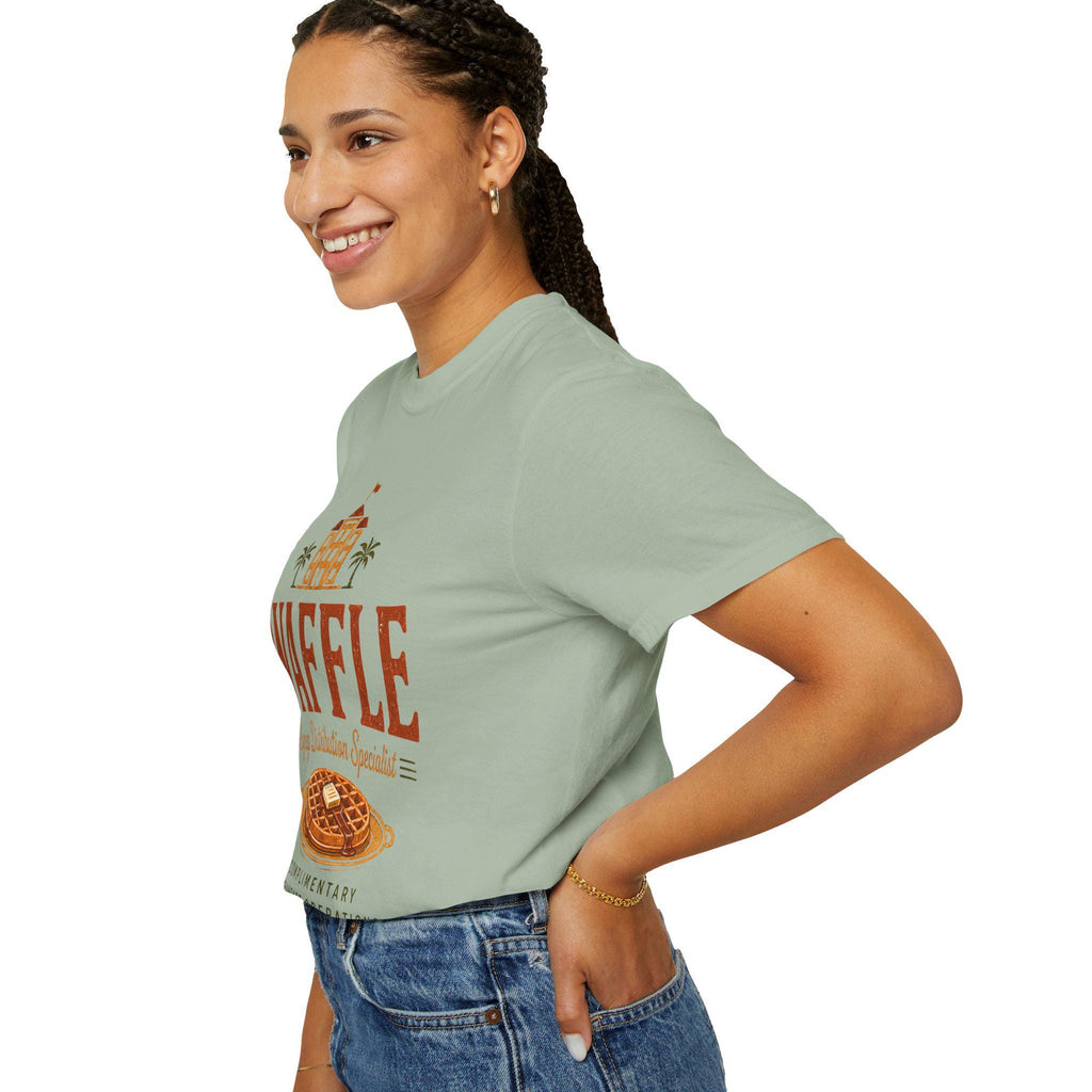 Waffle Syrup Distribution Specialist T-Shirt | Breakfast Illustration