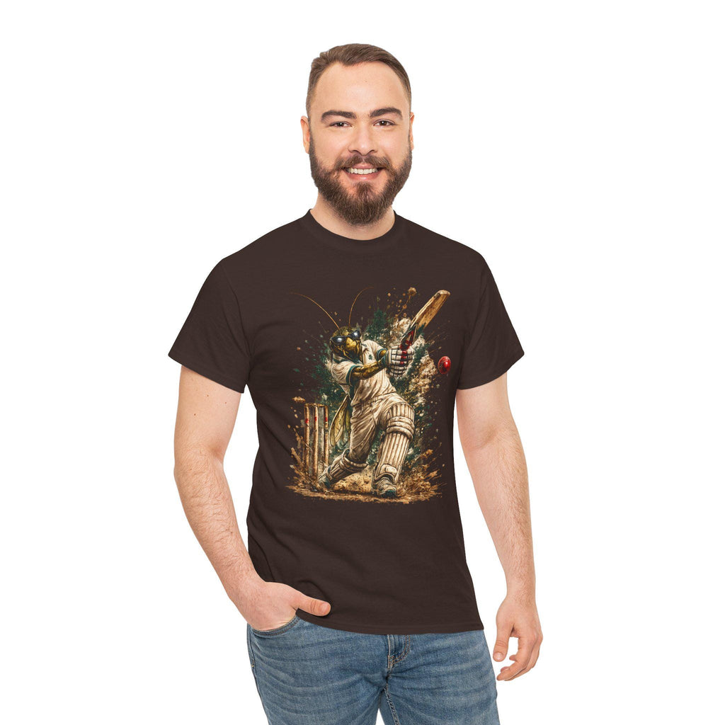 Cricket Playing Cricket Shirt | Funny Insect Athlete Tee | Badass Cricket Player Graphic | Sports Humor Shirt | Unique Gift Idea